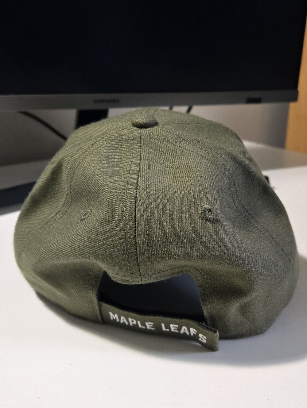 47 Brand Toronto Maple Leafs Olive Green Baseball Cap Hat - Picture 2 of 6